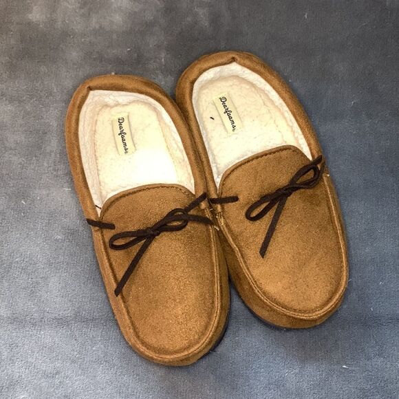 Kid dearfoam slippers - house shoes size 2/3 boys NWOT - Picture 1 of 6